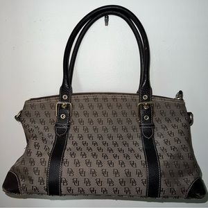 Dooney & Bourke Signature Canvas Satchel Bag. Good condition